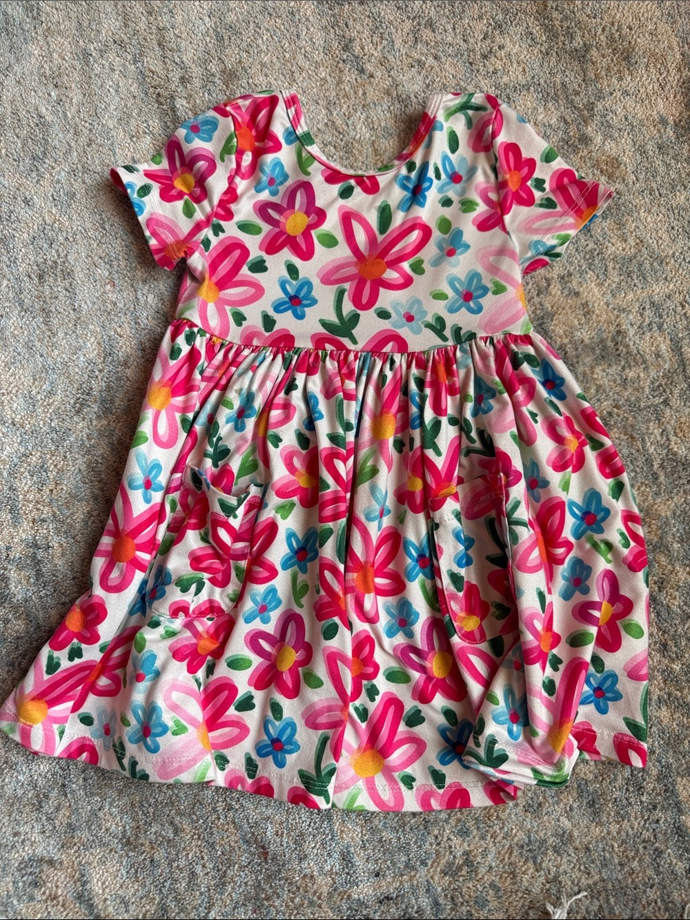 Mila and Rose Toddler Girl Pocket Twirl Dress